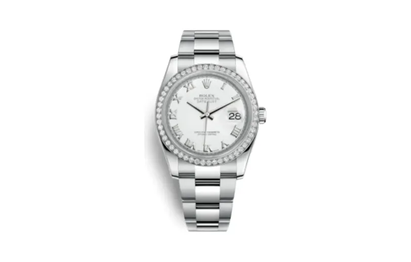 Rolex Datejust 36 Stainless Steel Diamond / Oyster / Silver