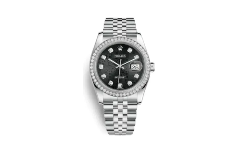 Rolex Datejust 36 Stainless Steel Diamond / Jubilee / Black Computer