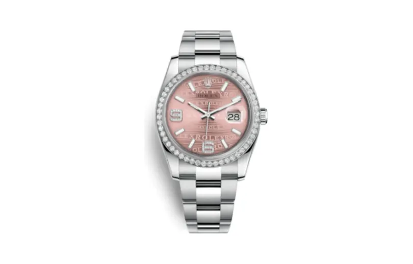 Rolex Datejust 36 Stainless Steel Diamond / Oyster / Pink Wave
