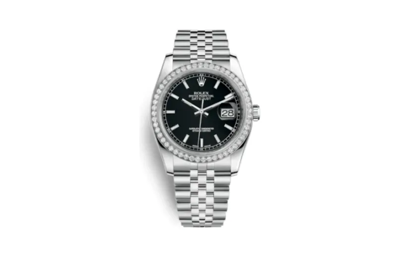 Rolex Datejust 36 Stainless Steel Diamond / Jubilee / Black