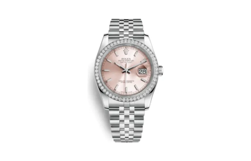 Rolex Datejust 36 Stainless Steel Diamond / Jubilee / Pink