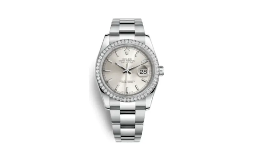 Rolex Datejust 36 Stainless Steel Diamond / Oyster / Silver