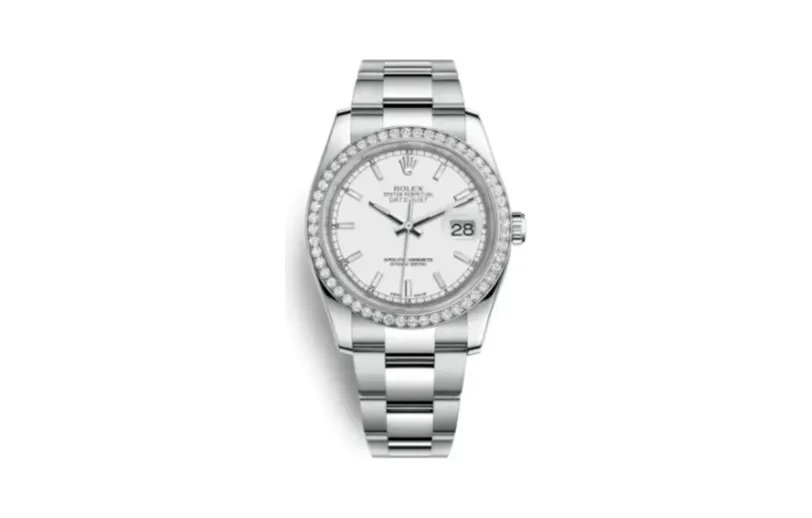 Rolex Datejust 36 Stainless Steel Diamond / Oyster / White