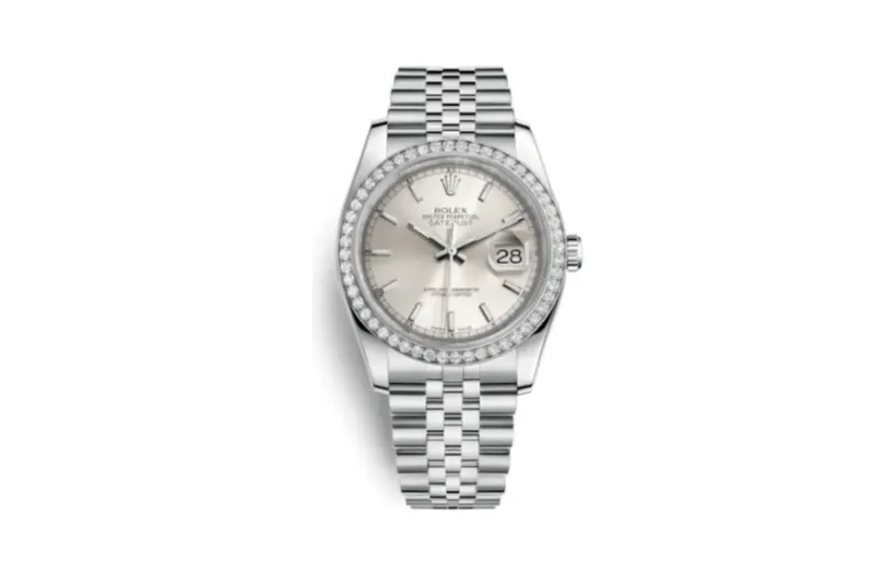 Rolex Datejust 36 Stainless Steel Diamond / Jubilee / Silver