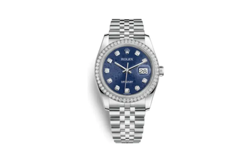 Rolex Datejust 36 Stainless Steel Diamond / Jubilee / Blue Computer