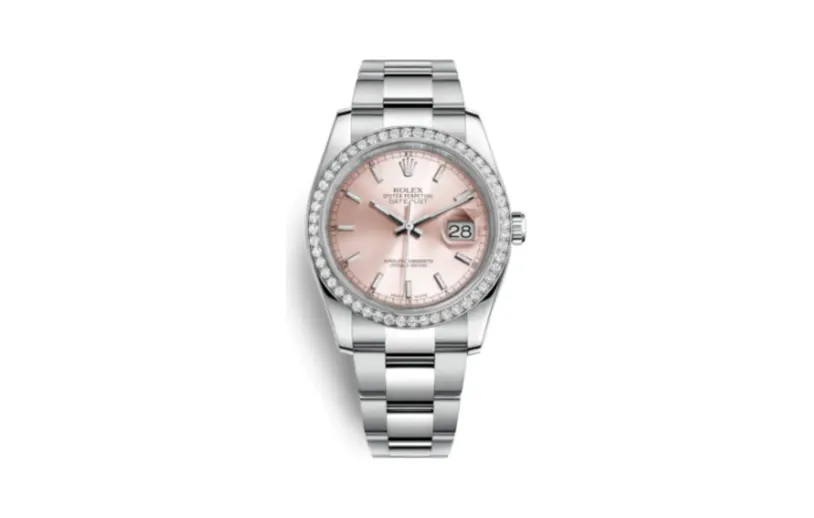 Rolex Datejust 36 Stainless Steel Diamond / Oyster / Pink