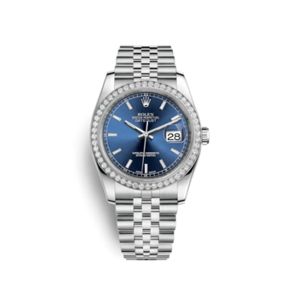 Rolex Datejust 36 Stainless Steel Diamond / Jubilee / Blue