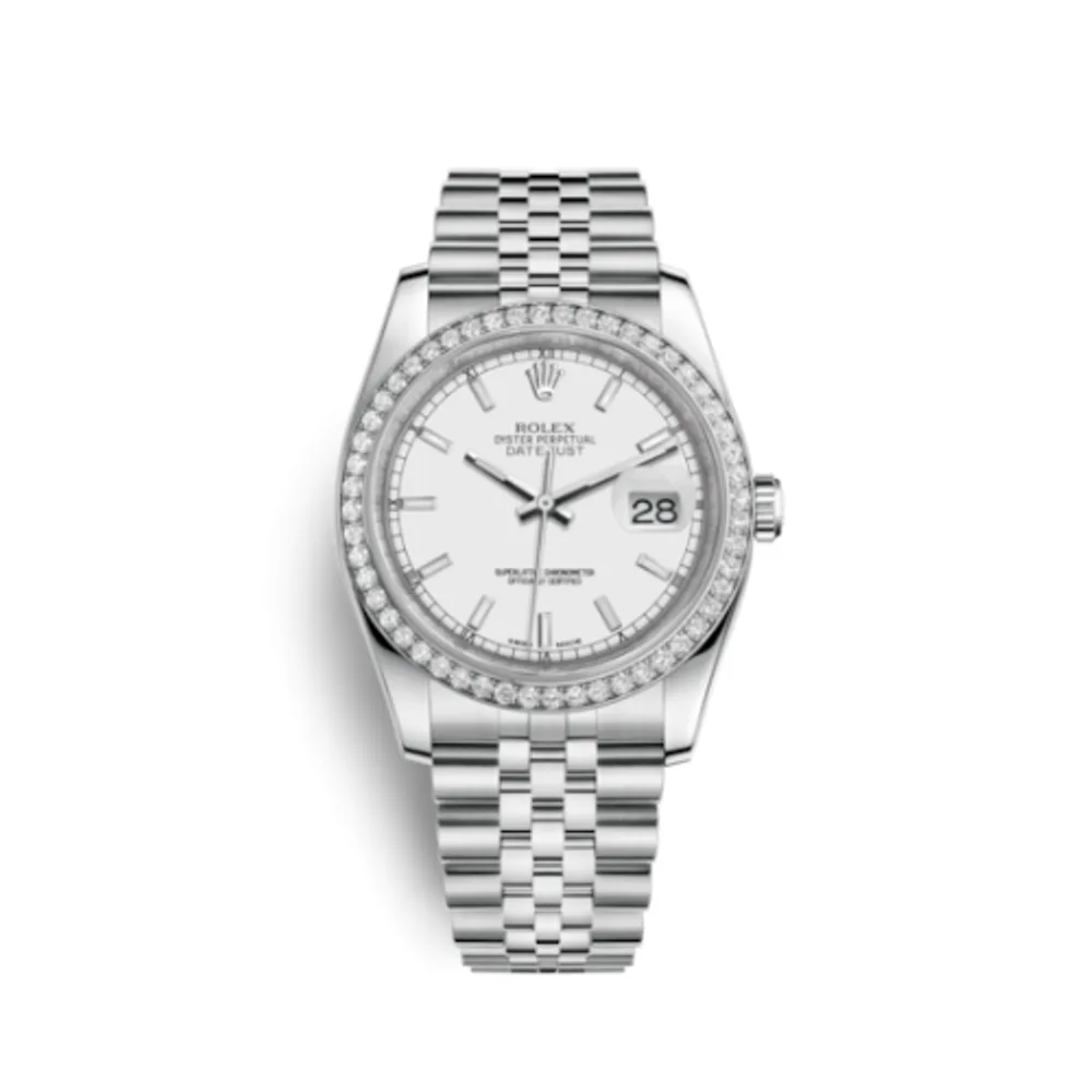 Rolex Datejust 36 Stainless Steel Diamond / Jubilee / White