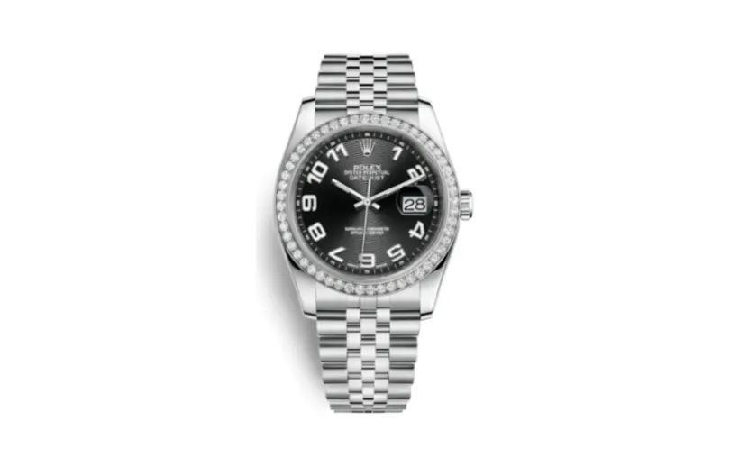 Rolex Datejust 36 Stainless Steel Diamond / Jubilee / Black Arabic