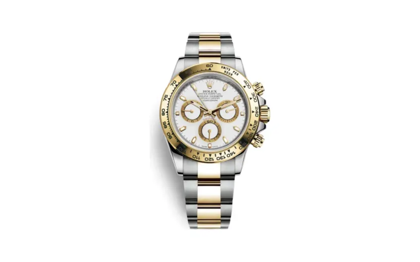 Rolex Cosmograph Daytona Stainless Steel / Yellow Gold / White