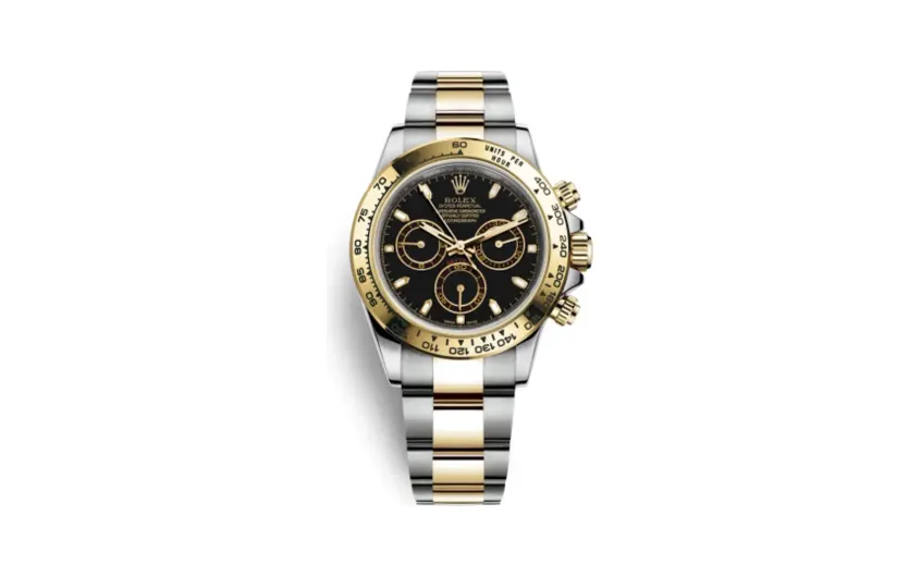 Rolex Cosmograph Daytona Stainless Steel / Yellow Gold / Black