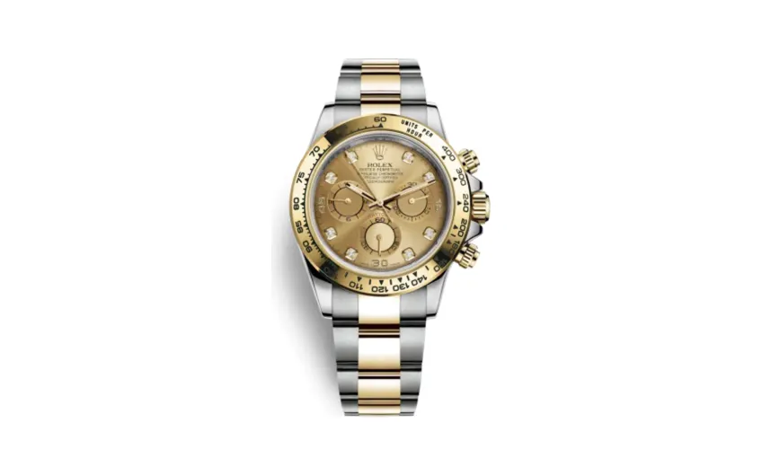 Rolex Cosmograph Daytona Stainless Steel / Yellow Gold / Champagne Diamond