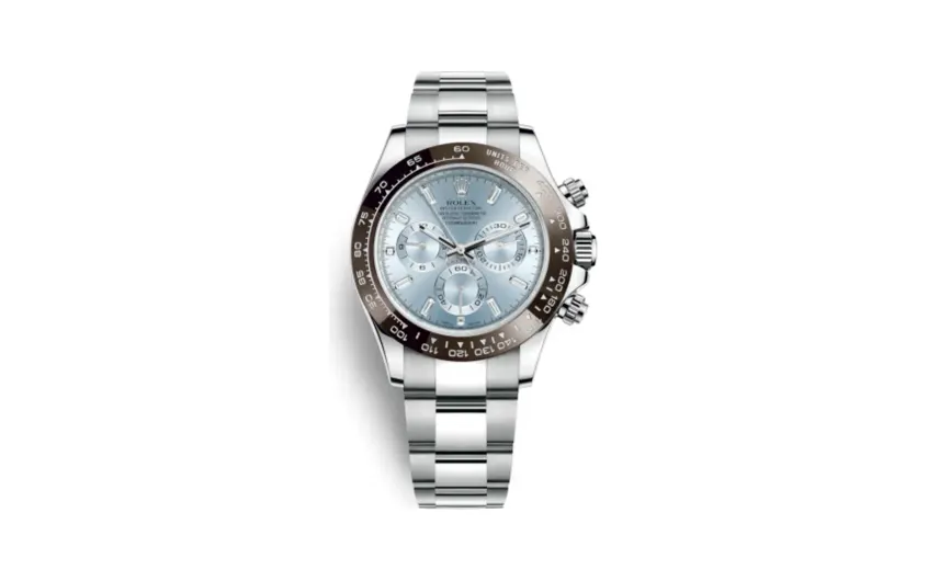Rolex Cosmograph Daytona Platinum / Cerachrom / Ice Blue - Baguette