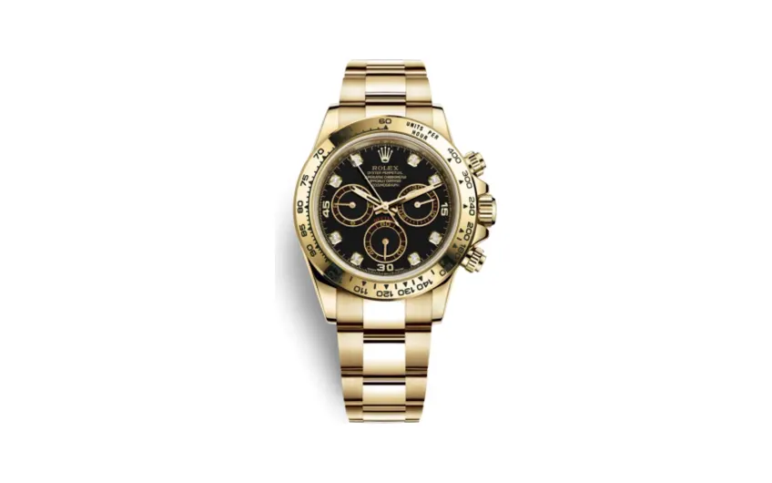 Rolex Cosmograph Daytona Yellow Gold / Black Diamond