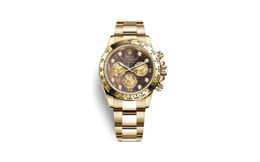 Rolex Cosmograph Daytona Yellow Gold / Black MOP Diamond