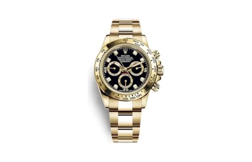 Rolex Cosmograph Daytona Yellow Gold / Black - Diamond