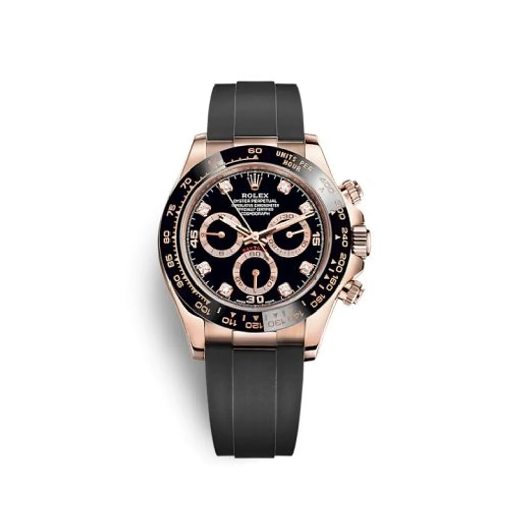 Rolex Cosmograph Daytona Everose / Cerachrom / Black - Diamond / Oysterflex