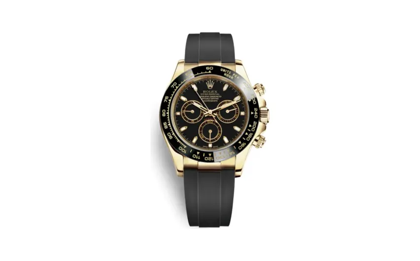 Rolex Cosmograph Daytona Yellow Gold / Cerachrom / Black / Oysterflex