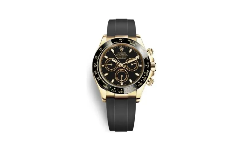 Rolex Cosmograph Daytona Yellow Gold / Cerachrom / Black / Oysterflex