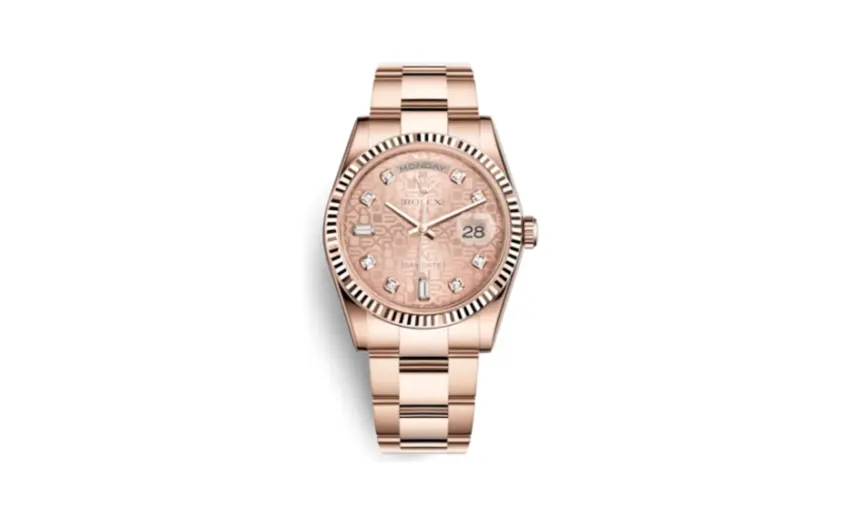 Rolex Day-Date 36 Everose Fluted / Oyster / Pink Computer