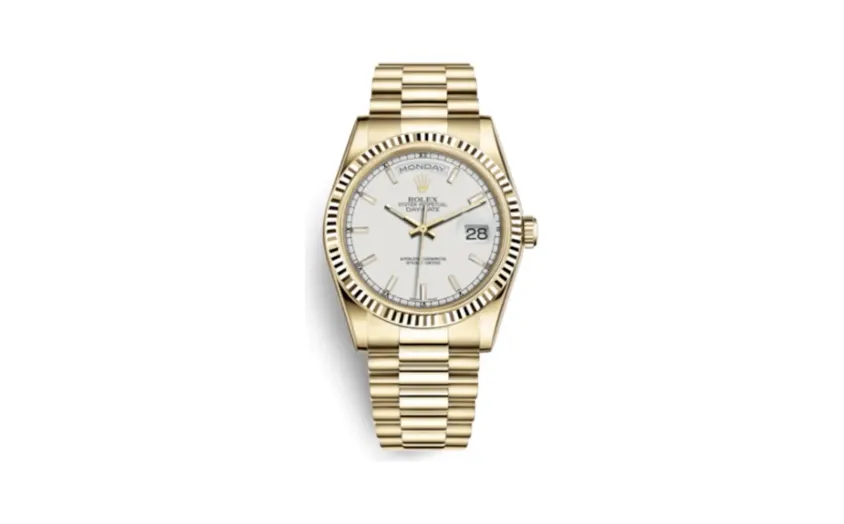 Rolex Day-Date 36 Yellow Gold Fluted / President / Ivory