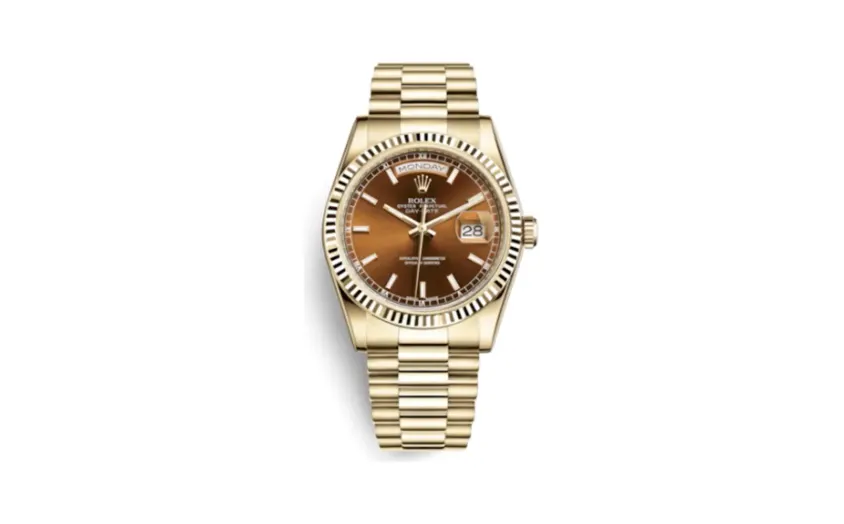 Rolex Day-Date 36 Yellow Gold Fluted / President / Coagnac