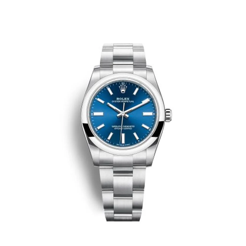 Rolex Oyster Perpetual 34 Stainless Steel / Blue