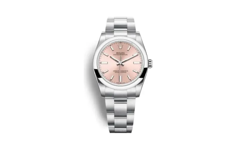 Rolex Oyster Perpetual 34 Stainless Steel / Pink