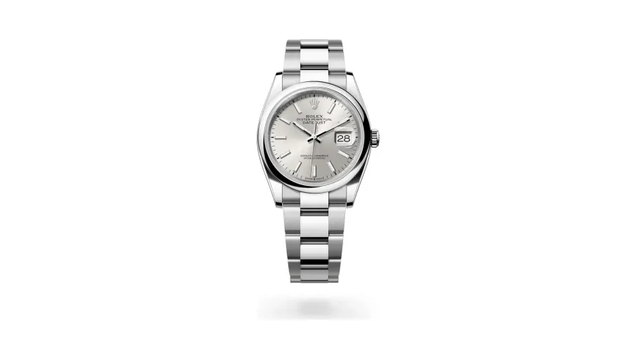 Rolex Datejust 36 Oyster, 36 mm, Oystersteel, Oystersteel, Silver dial