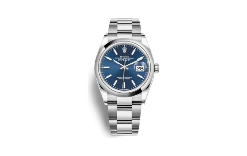 Rolex Datejust 36 Stainless Steel / Domed / Blue / Oyster