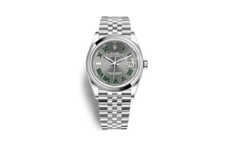 Rolex Datejust 36 Stainless Steel / Domed / Slate - Roman / Jubilee