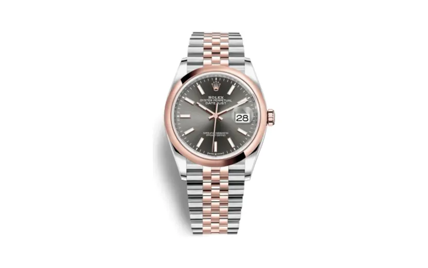 Rolex Datejust 36 Stainless Steel / Everose / Smooth / Slate / Jubilee