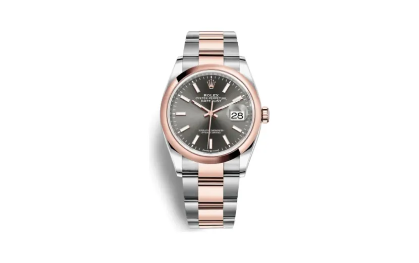 Rolex Datejust 36 Stainless Steel / Everose / Smooth / Slate / Oyster
