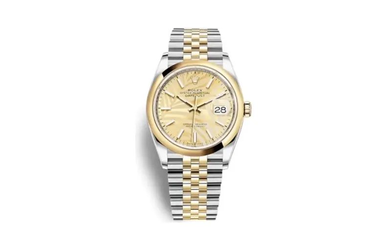Rolex Datejust 36 Stainless Steel / Yellow Gold / Smooth / Golden Palm / Jubilee