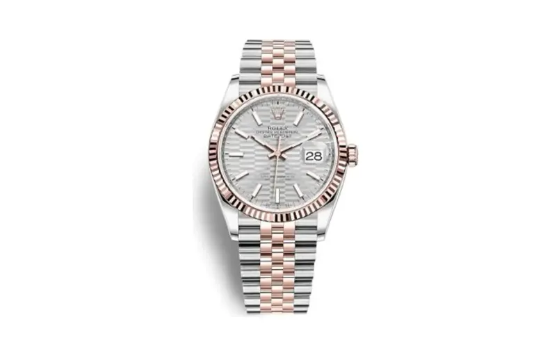 Rolex Datejust 36 Stainless Steel / Everose / Fluted / Silver - Fluted / Jubilee