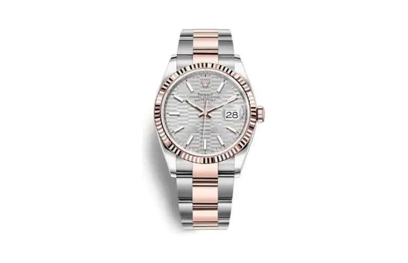 Rolex Datejust 36 Stainless Steel / Everose / Fluted / Silver - Fluted / Oyster