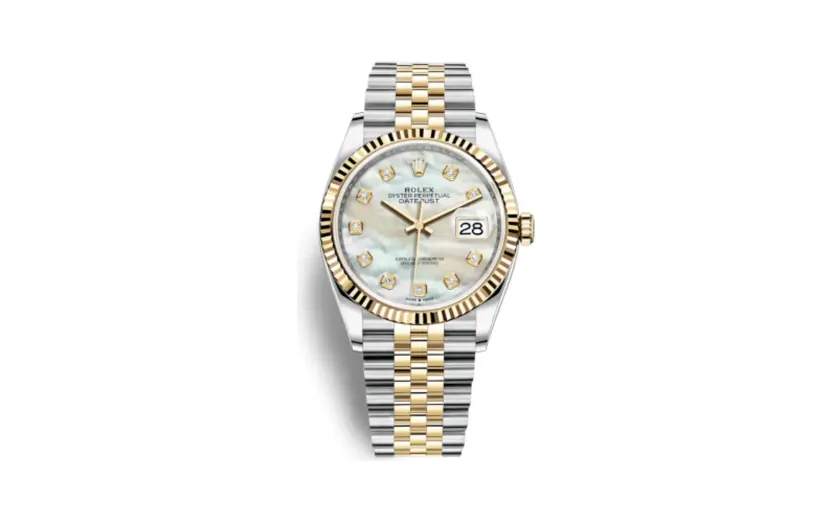 Rolex Datejust 36 Stainless Steel / Yellow Gold / Fluted / MOP Diamond / Jubilee