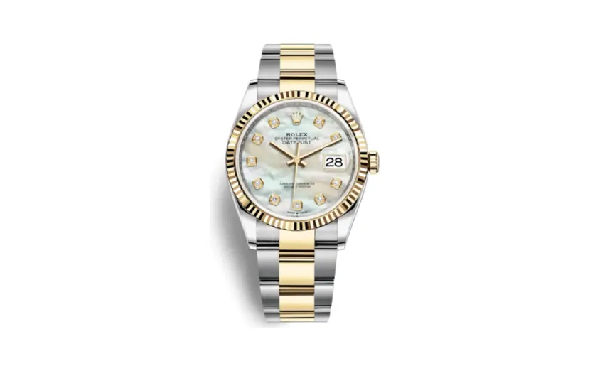 Rolex Datejust 36 Stainless Steel / Yellow Gold / Fluted / MOP Diamond / Oyster