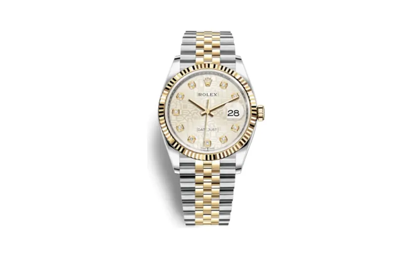 Rolex Datejust 36 Stainless Steel / Yellow Gold / Fluted / Silver Computer / Jubilee