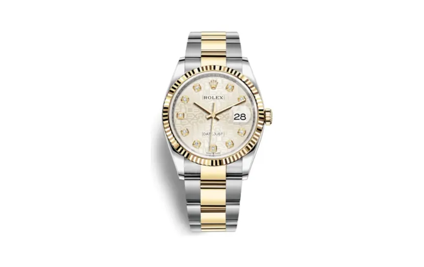 Rolex Datejust 36 Stainless Steel / Yellow Gold / Fluted / Silver Computer / Oyster