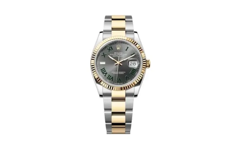 Rolex Datejust 36 Stainless Steel / Yellow Gold / Fluted / Slate - Roman / Jubilee