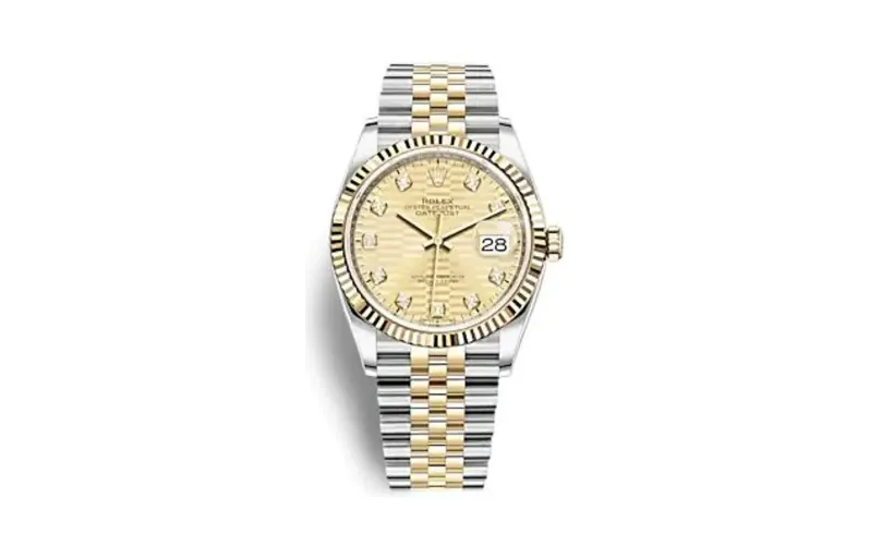 Rolex Datejust 36 Stainless Steel - Yellow Gold - Fluted / Champagne - Fluted - Diamond / Jubilee