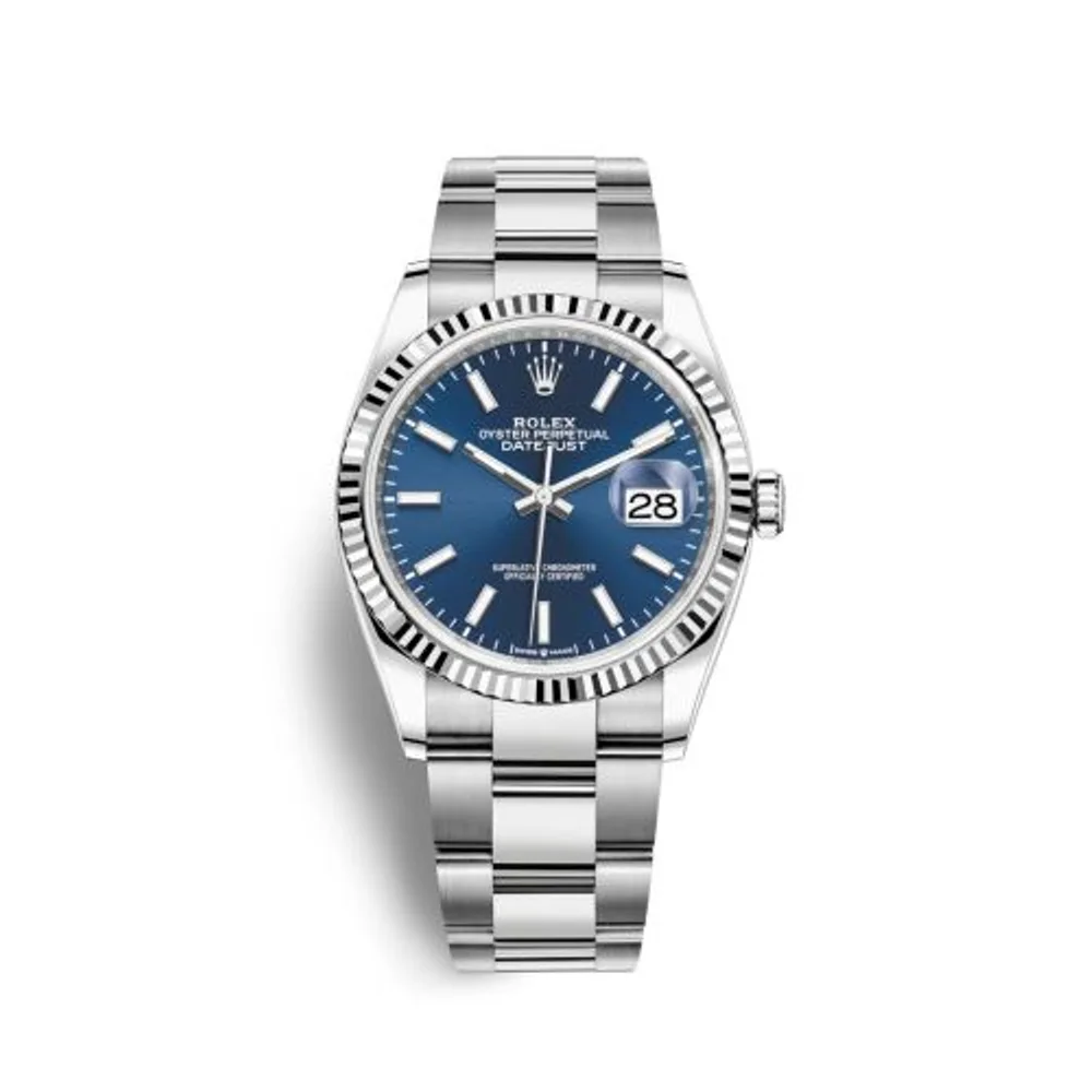Rolex Datejust 36 Stainless Steel / Fluted / Blue / Oyster