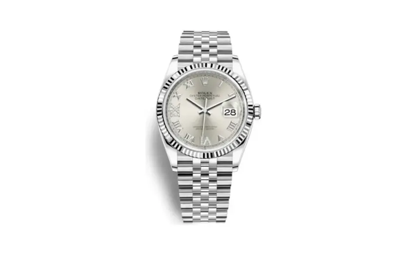 Rolex Datejust 36 Stainless Steel / Fluted / Silver Roman-Diamonds / Jubilee