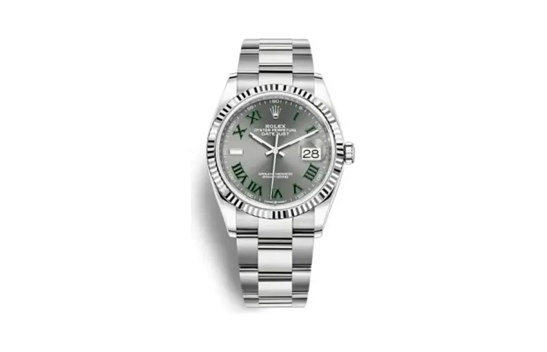 Rolex Datejust 36 Stainless Steel / Fluted / Slate - Roman / Oyster