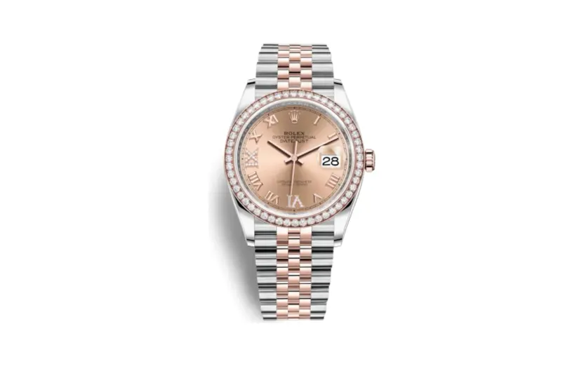 Rolex Datejust 36 Stainless Steel / Everose / Diamond / Rose Roman / Jubilee