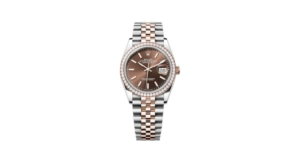 Rolex Datejust 36 Stainless Steel - Everose - Diamond / Chocolate / Jubilee