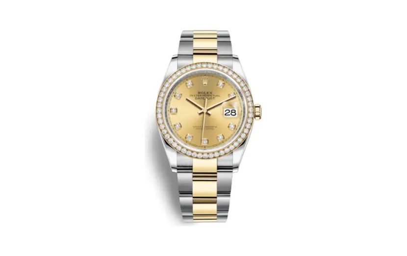 Rolex Datejust 36 Stainless Steel / Yellow Gold / Diamond / Champagne Diamond / Oyster