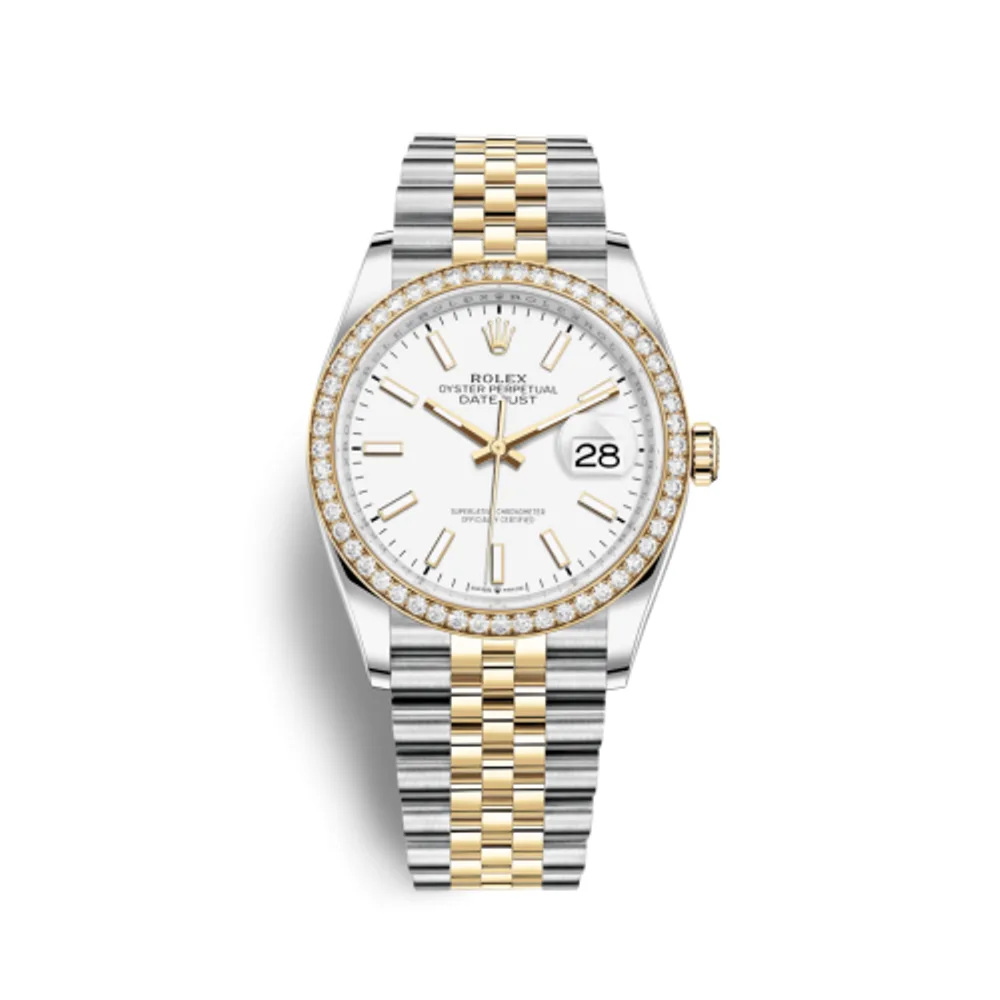 Rolex Datejust 36 Stainless Steel / Yellow Gold / Diamond / White / Jubilee