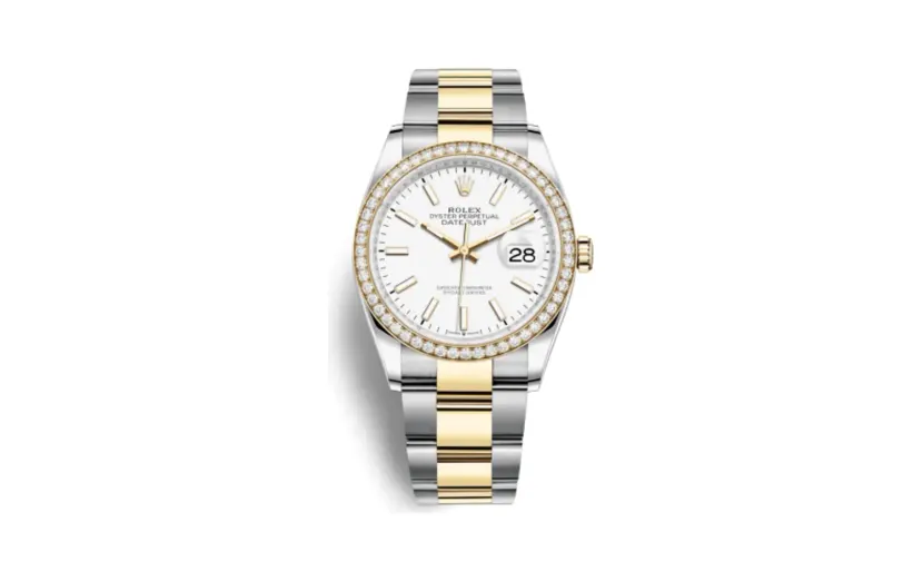 Rolex Datejust 36 Stainless Steel / Yellow Gold / Diamond / White / Oyster